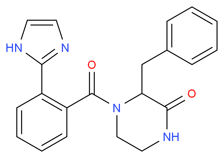 3-benzyl-4-[2-(1H-imidazol-2-yl)benzoyl]piperazin-2-one_分子结构_CAS_)