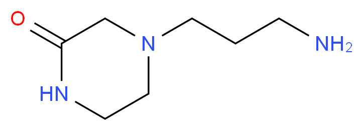 4-(3-aminopropyl)piperazin-2-one_分子结构_CAS_917562-07-3
