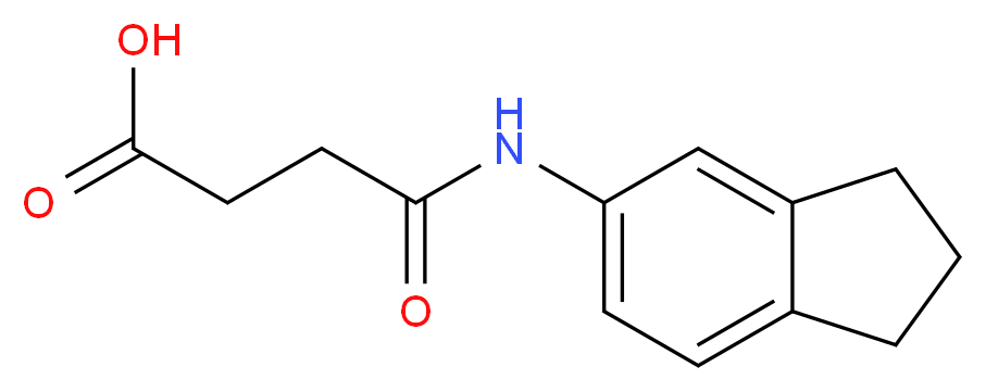 4-(2,3-Dihydro-1H-inden-5-ylamino)-4-oxobutanoic acid_分子结构_CAS_847588-85-6)
