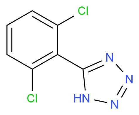 5-(2,6-dichlorophenyl)-1H-1,2,3,4-tetrazole_分子结构_CAS_50907-31-8