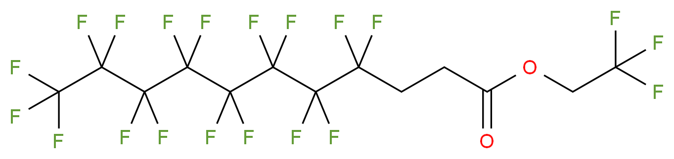 4,4,5,5,6,6,7,7,8,8,9,9,10,10,11,11,11-十七氟十一酸 2,2,2-三氟乙酯_分子结构_CAS_344580-04-7)