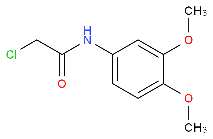 2-Chloro-N-(3,4-dimethoxy-phenyl)-acetamide_分子结构_CAS_62593-78-6)