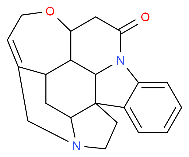 12-oxa-8,17-diazaheptacyclo[15.5.2.0^{1,18}.0^{2,7}.0^{8,22}.0^{11,21}.0^{15,20}]tetracosa-2,4,6,14-tetraen-9-one_分子结构_CAS_57-24-9