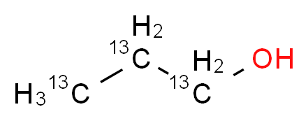 (1,2,3-<sup>1</sup><sup>3</sup>C<sub>3</sub>)propan-1-ol_分子结构_CAS_1173020-91-1