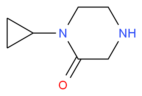 1-cyclopropylpiperazin-2-one_分子结构_CAS_)
