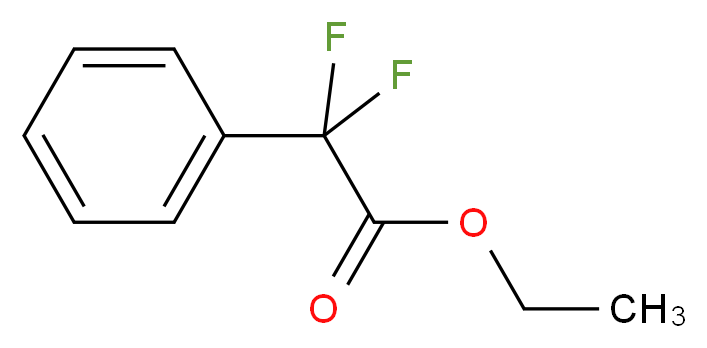 Ethyl difluoro(phenyl)acetate 98%_分子结构_CAS_2248-46-6)