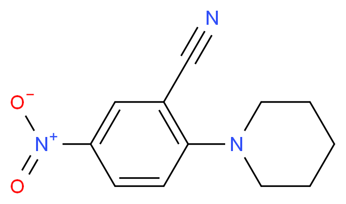 5-Nitro-2-piperidinobenzenecarbonitrile_分子结构_CAS_32188-75-3)