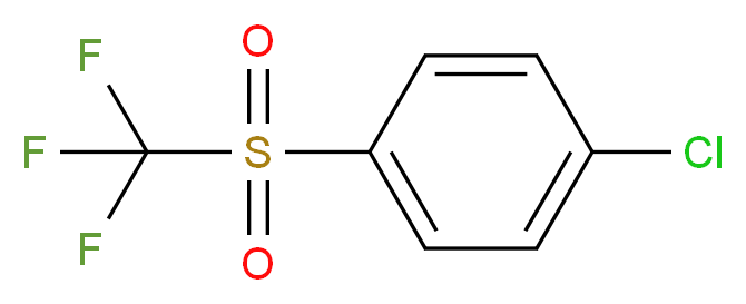 1-chloro-4-trifluoromethanesulfonylbenzene_分子结构_CAS_383-11-9