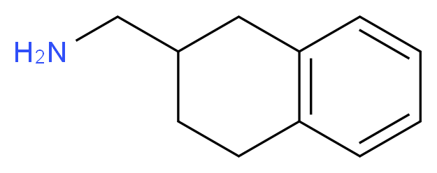 1,2,3,4-tetrahydronaphthalen-2-ylmethanamine_分子结构_CAS_129280-17-7