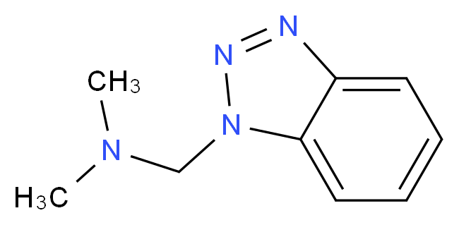 (1H-1,2,3-benzotriazol-1-ylmethyl)dimethylamine_分子结构_CAS_1210522-68-1