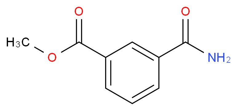 methyl 3-carbamoylbenzoate_分子结构_CAS_3189-22-8