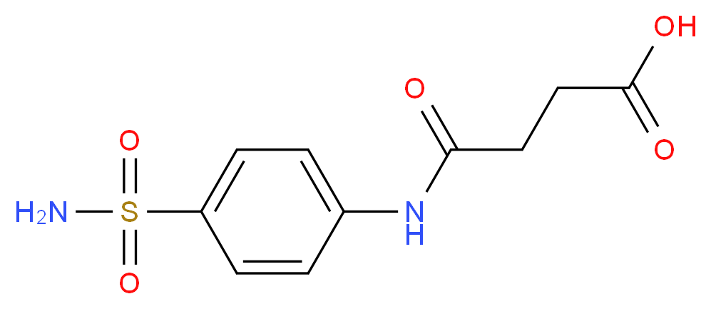 3-[(4-sulfamoylphenyl)carbamoyl]propanoic acid_分子结构_CAS_3563-14-2