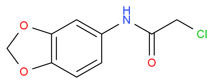 N-1,3-benzodioxol-5-yl-2-chloroacetamide_分子结构_CAS_392239-42-8)