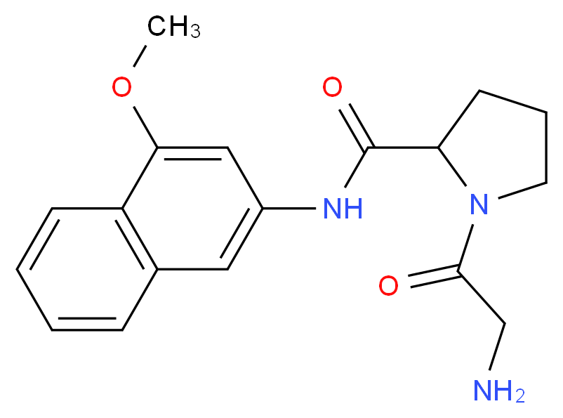 Gly-Pro 4-methoxy-β-naphthylamide_分子结构_CAS_42761-76-2)