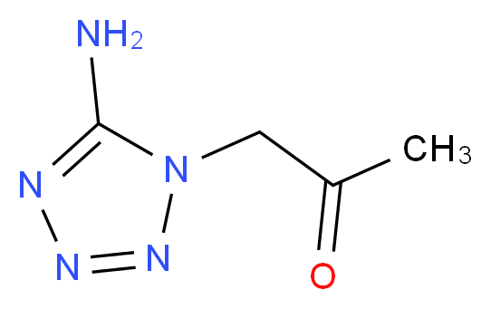 1-(5-amino-1H-1,2,3,4-tetrazol-1-yl)propan-2-one_分子结构_CAS_25828-06-2