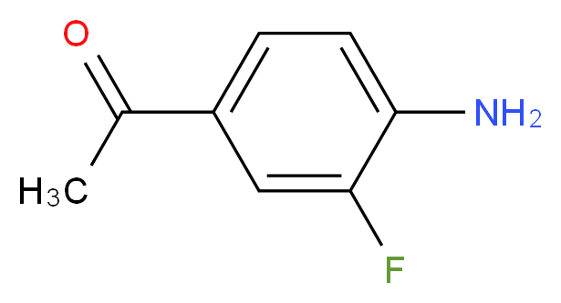 1-(4-Amino-3-fluorophenyl)ethanone_分子结构_CAS_73792-22-0)