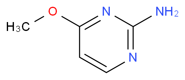 2-Amino-4-methoxypyrimidine_分子结构_CAS_155-90-8)