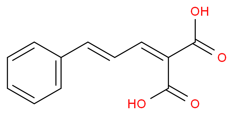 2-[(2E)-3-phenylprop-2-en-1-ylidene]propanedioic acid_分子结构_CAS_4472-92-8