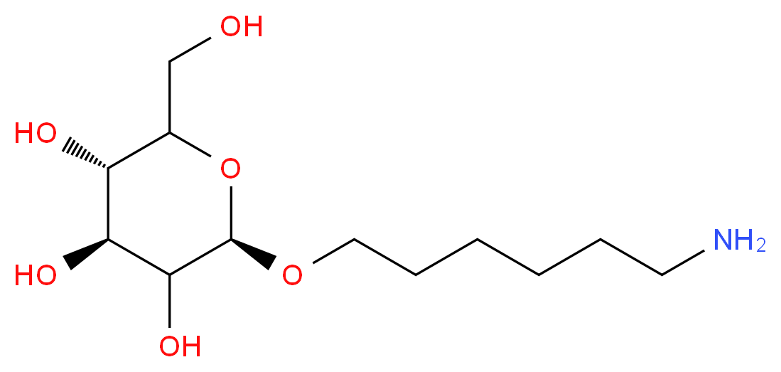 6-Aminohexyl β-D-Glucopyranoside_分子结构_CAS_56981-41-0)