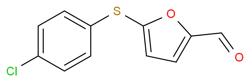 5-[(4-chlorophenyl)thio]-2-furaldehyde_分子结构_CAS_39689-04-8)