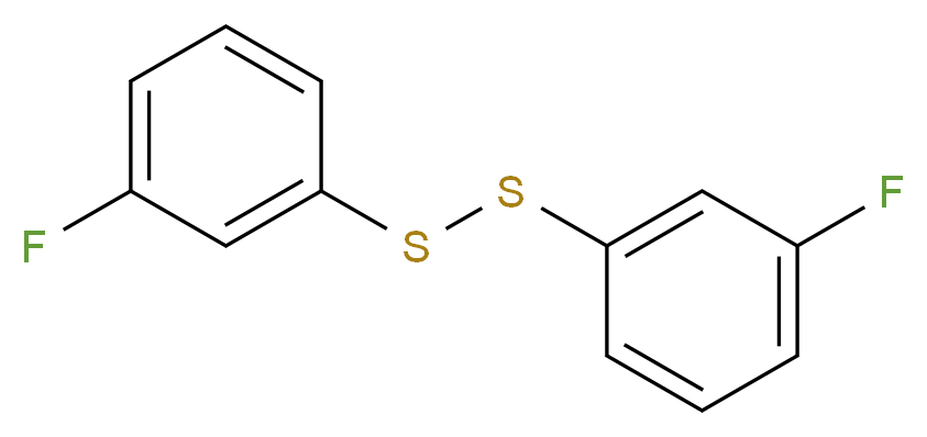 Bis(3-fluorophenyl)disulphide 97%_分子结构_CAS_63930-17-6)