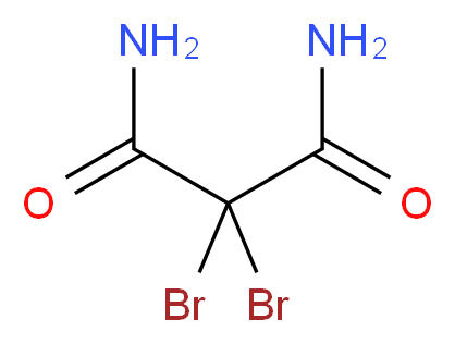 2,2-二溴-丙二酰胺_分子结构_CAS_73003-80-2)