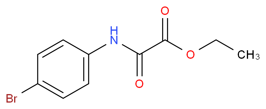 ethyl 2-(4-bromoanilino)-2-oxoacetate_分子结构_CAS_)