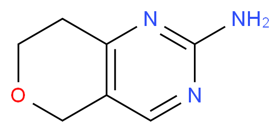 5H,7H,8H-pyrano[4,3-d]pyrimidin-2-amine_分子结构_CAS_1211486-21-3