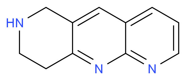 1,2,3,4-Tetrahydropyrido-[4,3-b][1,8]-naphthyridine_分子结构_CAS_)