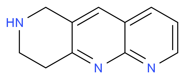 1,2,3,4-Tetrahydropyrido-[4,3-b]-[1,8]-naphthyridine_分子结构_CAS_387358-41-0)
