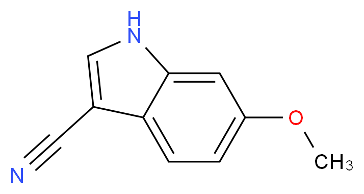 6-methoxy-1H-indole-3-carbonitrile_分子结构_CAS_145692-57-5