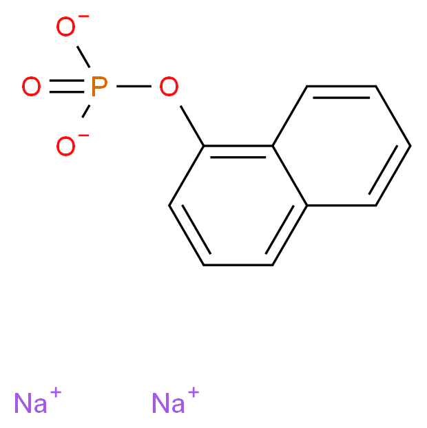 disodium naphthalen-1-yl phosphate_分子结构_CAS_2183-17-7