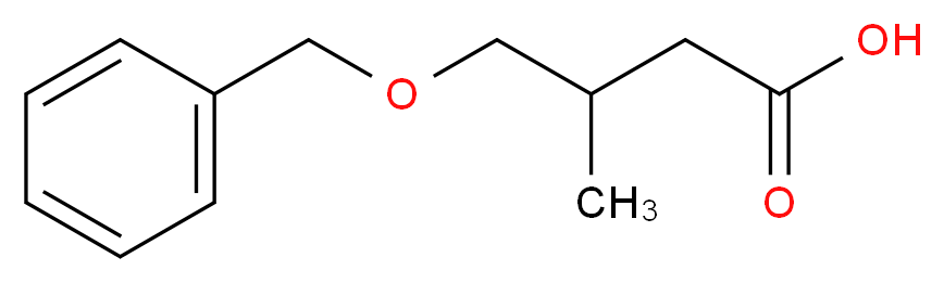 4-(benzyloxy)-3-methylbutanoic acid_分子结构_CAS_132437-90-2