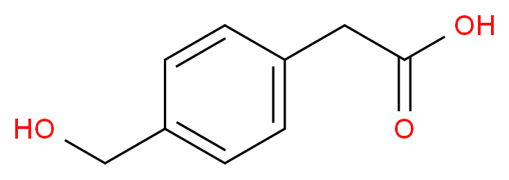 4-(羟甲基)苯醋酸_分子结构_CAS_73401-74-8)