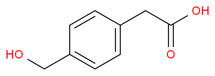 4-(Hydroxymethyl)phenylacetic acid 98%_分子结构_CAS_73401-74-8)