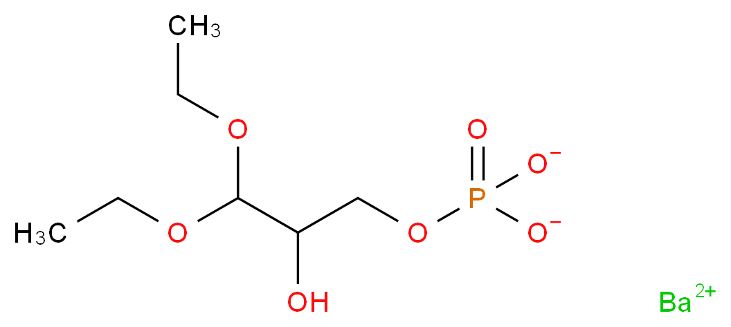 barium(2+) ion 1,1-diethoxy-3-(phosphonatooxy)propan-2-ol_分子结构_CAS_93965-35-6