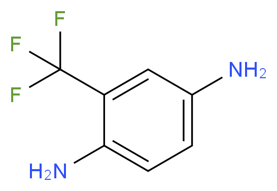 2-三氟甲基-1,4-苯二胺_分子结构_CAS_364-13-6)