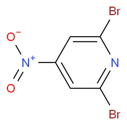 2,6-Dibromo-4-nitropyridine_分子结构_CAS_175422-04-5)