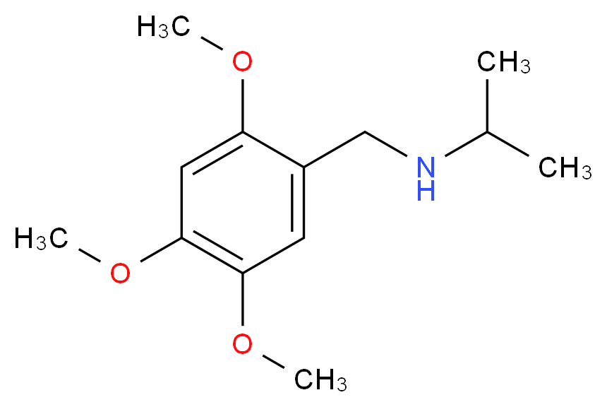 (propan-2-yl)[(2,4,5-trimethoxyphenyl)methyl]amine_分子结构_CAS_499997-35-2