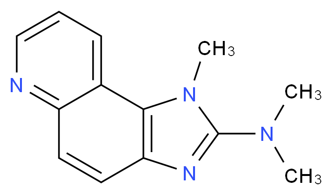 1-Methyl-2-dimethylamino-imidazo[4,5-f]quinoline _分子结构_CAS_102408-29-7)