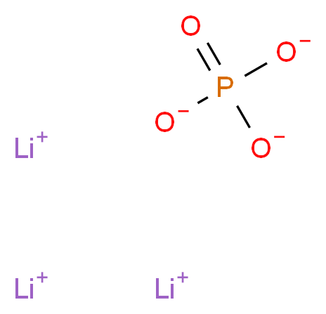 trilithium(1+) ion phosphate_分子结构_CAS_10377-52-3