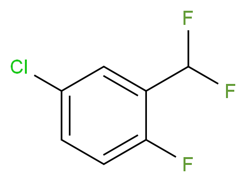 5-Chloro-2-fluoro-1-(difluoromethyl)benzene_分子结构_CAS_63878-72-8)
