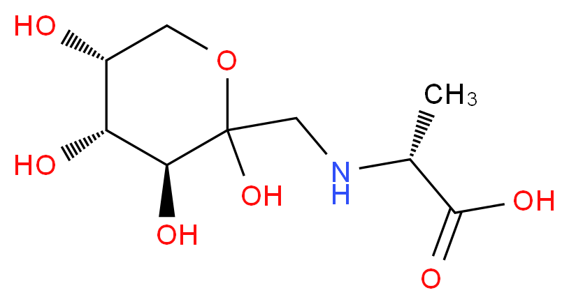 Fructose-alanine (mixture of diastereomers)_分子结构_CAS_16124-24-6)