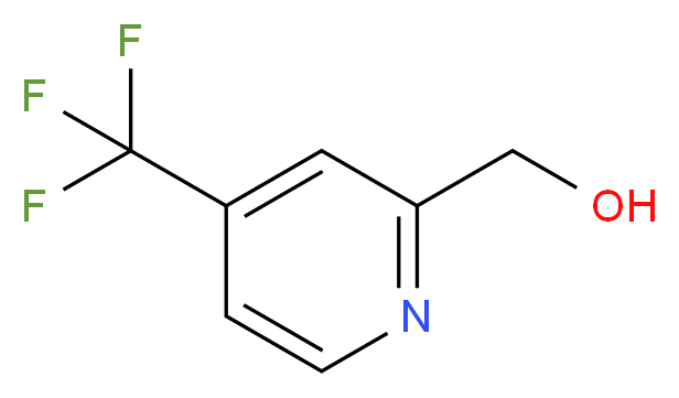 [4-(trifluoromethyl)pyridin-2-yl]methanol_分子结构_CAS_131747-46-1