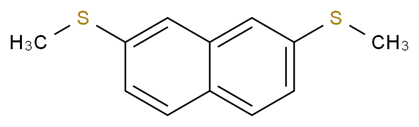 2,7-bis(methylsulfanyl)naphthalene_分子结构_CAS_10075-78-2