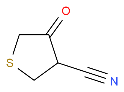 4-oxothiolane-3-carbonitrile_分子结构_CAS_16563-14-7