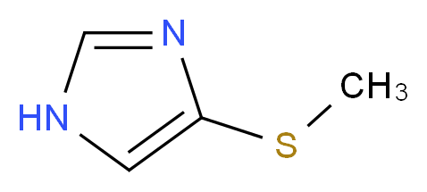4-(Methylthio)-1H-imidazole_分子结构_CAS_83553-60-0)