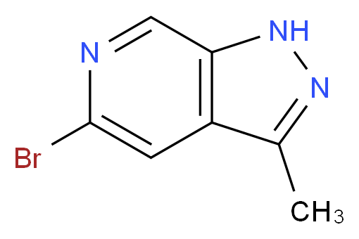 5-bromo-3-methyl-1H-pyrazolo[3,4-c]pyridine_分子结构_CAS_929617-30-1