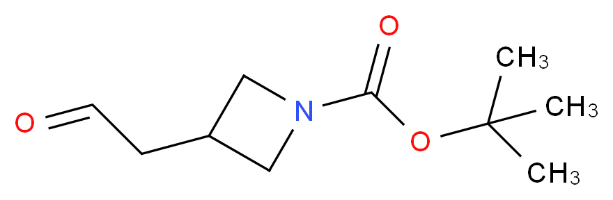 tert-Butyl 3-(2-oxoethyl)azetidine-1-carboxylate_分子结构_CAS_152537-04-7)