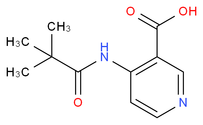 4-[(2,2-dimethylpropanoyl)amino]nicotinic acid_分子结构_CAS_125867-31-4)